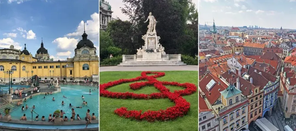 Budapest vienna prague images from europe in summer